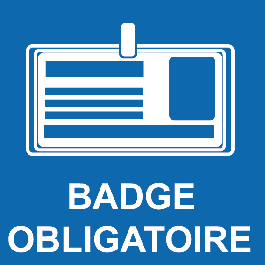 Panneau Badge Obligatoire PVC Panneaux D Obligation Promociel