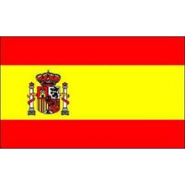 Sachet de 50 drapeaux Espagne sur pic en bois : made in France