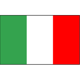 Lot de 2 drapeaux italiens, dimensions 90 x 150 cm + drapeau italien.  Dimensions 70 x 90 cm.