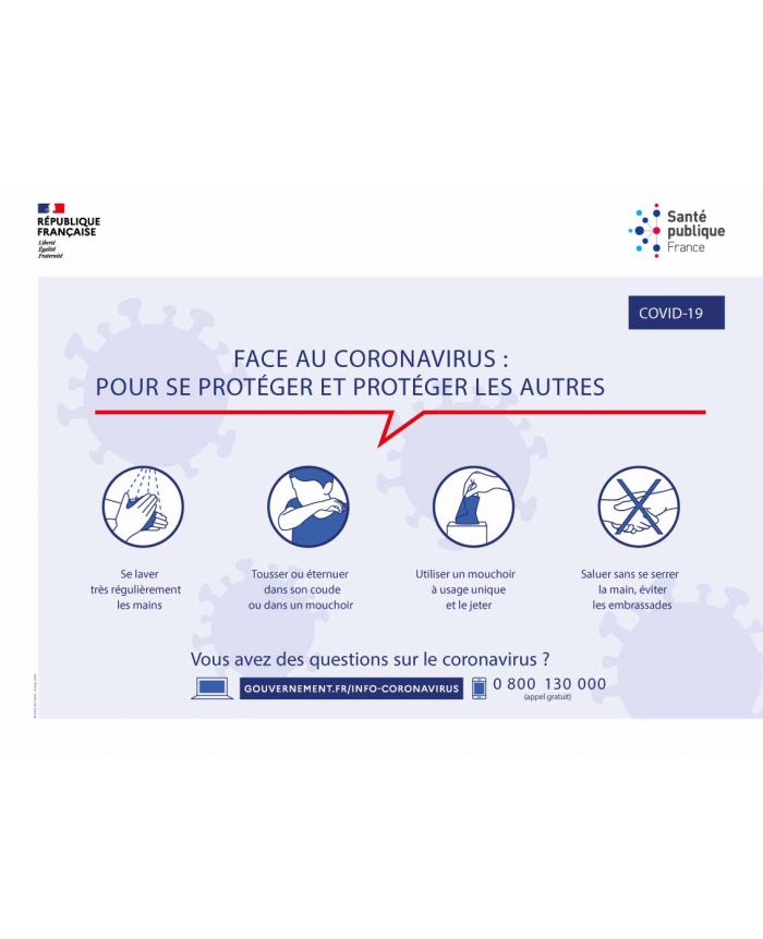 Affiche Paiement sans contact Coronavirus 30 x 40 cm - Affiches Coronavirus  : Promociel