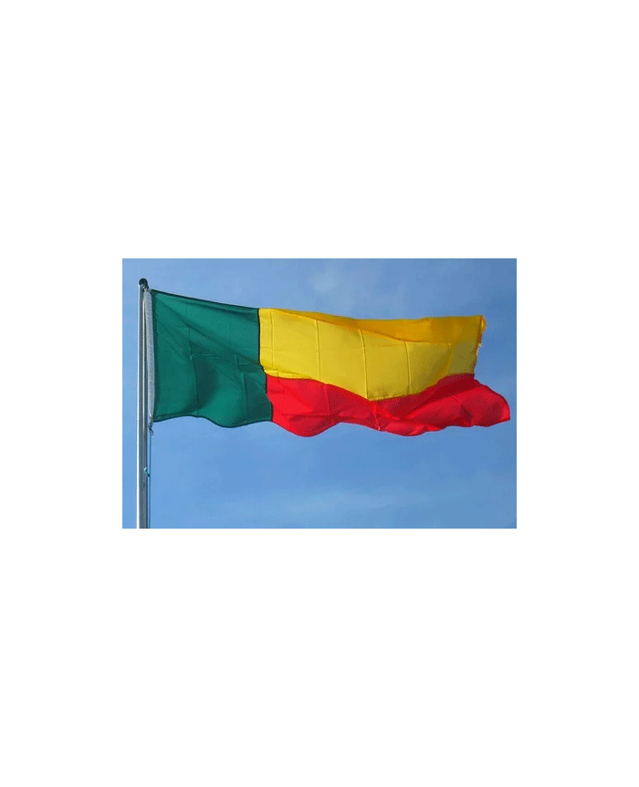 Drapeau Sénégal 120 x 180 cm - véritable drapeau Sénégalais en tissu :  Promociel