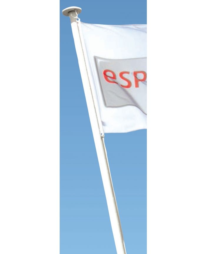 Mât en aluminium 8 m porte drapeau