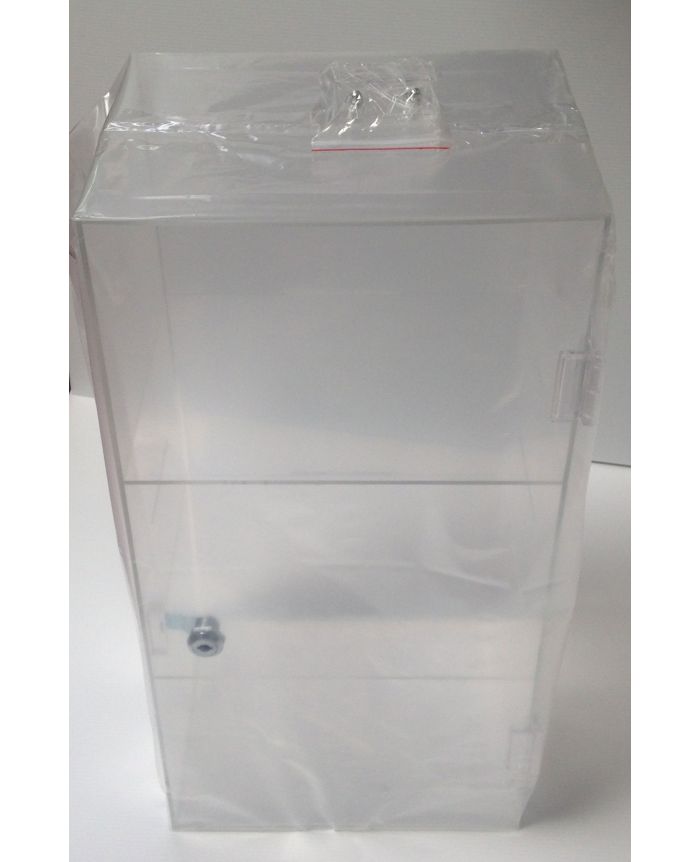 Vitrine de comptoir en plexiglass transparent à 2 compartiments h33901