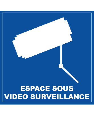 Autocollant espace sous vidéo surveillance - autocollants d