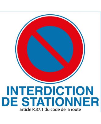 Panneau E1: Stationnement interdit - Dia 700 