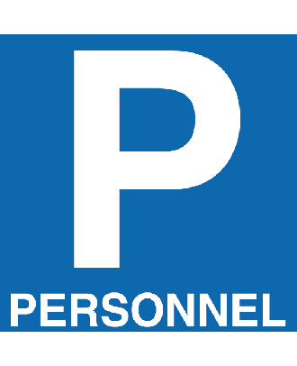 Panneau alu parking personnel - signalétique de Parking : Promociel